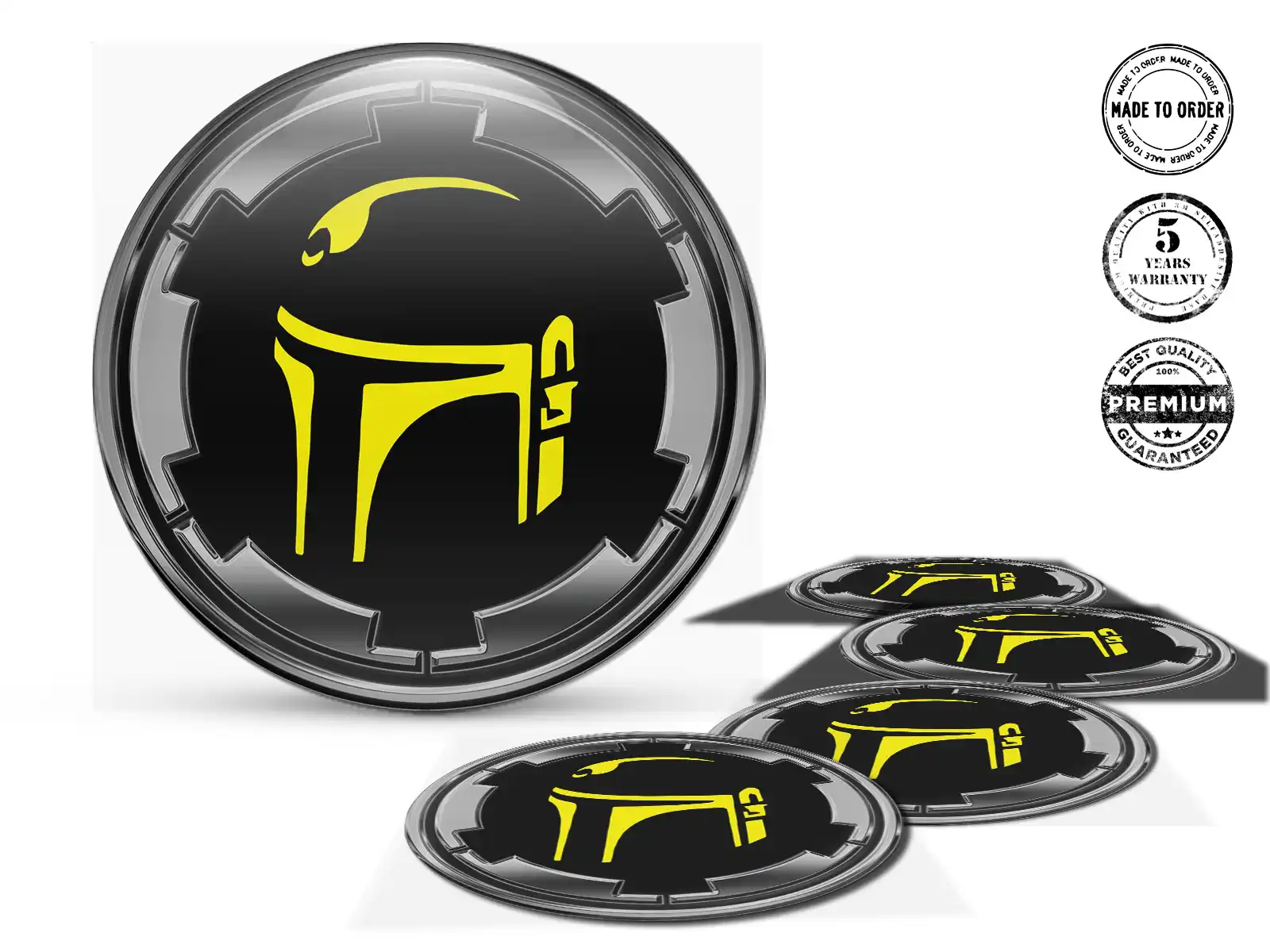 Wheel Sticker Logo Epoxy Dome Edition